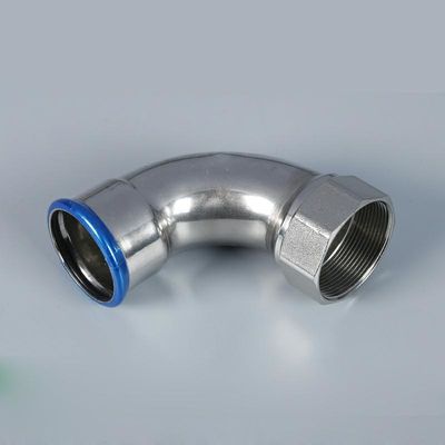 Galvanisierter Kohlenstoffstahl-Presse-Installationen 2Mpa 90 ° Ellbogen, Innengewinde