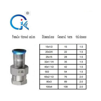 Vernickeln Sie weiße SS-T-Verschraubung DN15, die t-Form-Fitting poliert