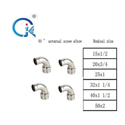 90 Grad-Kohlenstoffstahl-Ellbogen-Fittings-Oberflächenpoliernickel weiß