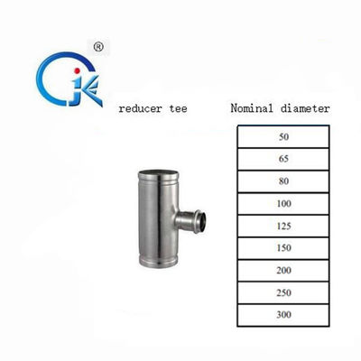Vernickeln Sie weißes reduzierendes T-Stück Fitting, schmiedete 304 SS-Installationen