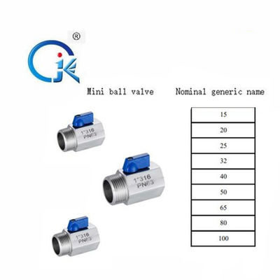 Eckventil Soem Mini Male Female Ball Valve des Edelstahl-316